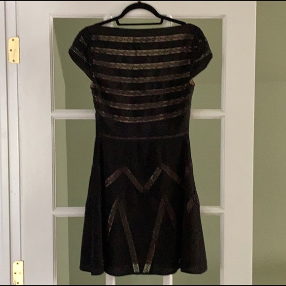 NWT Free People Elle Lace Shadow Stripe Minidress - Picture 4 of 6